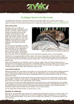 Building a Microbat Nestbox - Source:  Tweed Valley Wildlife Carers